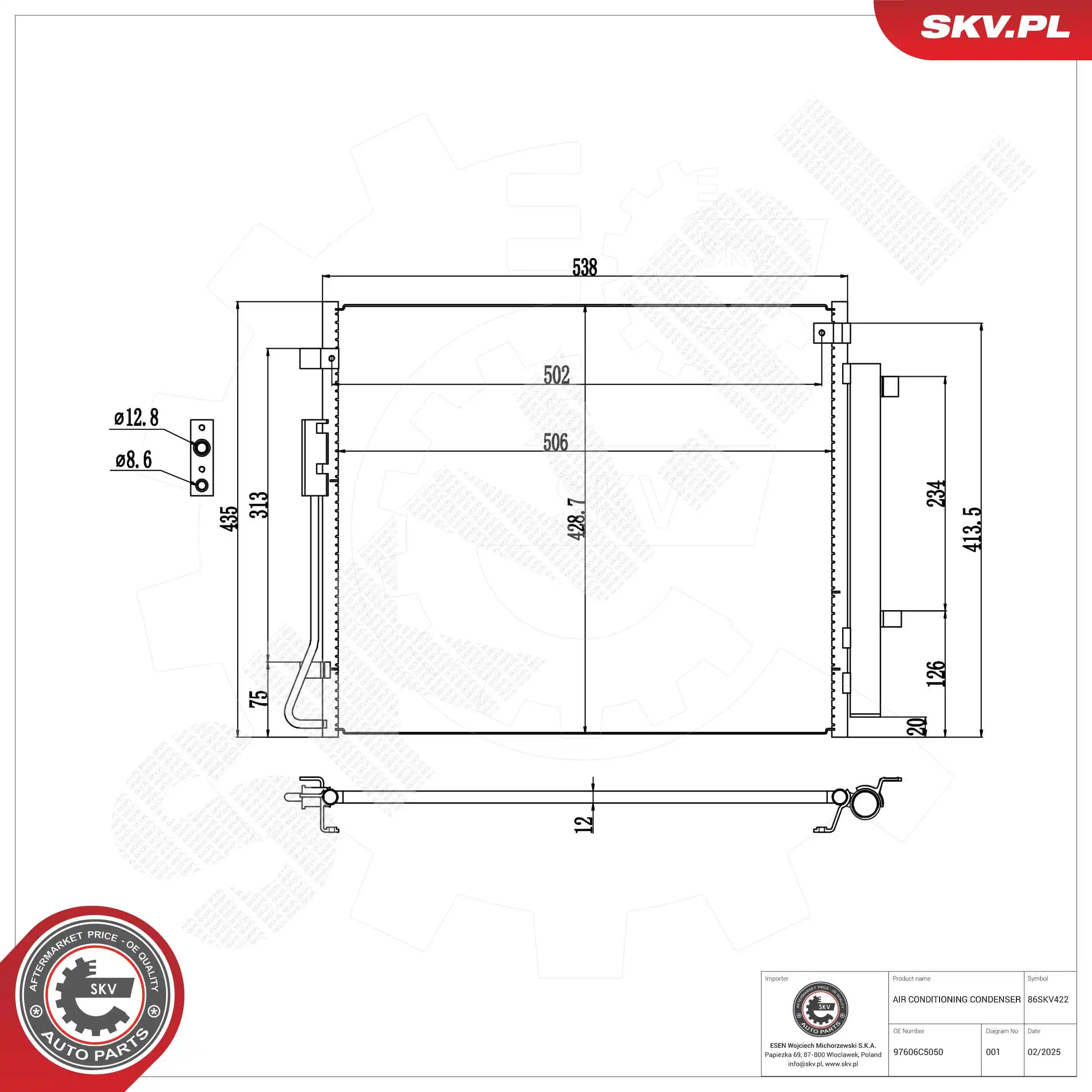 Condenser, air conditioning